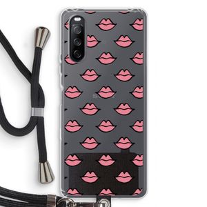 Lipjes: Sony Sony Xperia 10 III Transparant Hoesje met koord