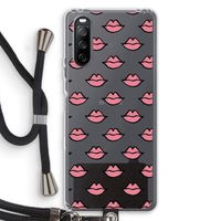 Lipjes: Sony Sony Xperia 10 III Transparant Hoesje met koord