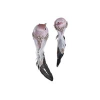 Kerstversiering DKD Home Decor Polyester Fågel (25 x 8 x 8 cm) (2 Stuks) Kerstversiering DKD Home Decor Polyester Fågel (25 x 8 x 8 cm) (2 Stuks)