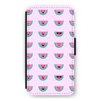 Smiley watermeloenprint: iPhone 12 mini Flip Hoesje