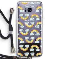 Regenboog: Samsung Galaxy S8 Plus Transparant Hoesje met koord