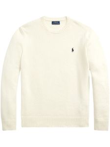 Polo Ralph Lauren pull en laine mélangée à logo Polo Pony - Tons neutres