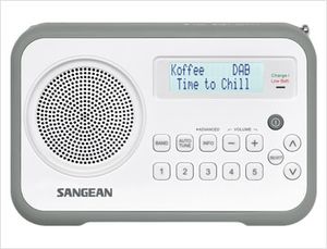 Sangean DPR-67 Draagbaar Digitaal Grijs, Wit