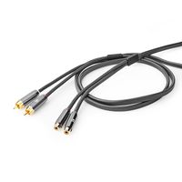 Nedis CATB24205GY50 audio kabel 5 m 2 x RCA Grijs - thumbnail