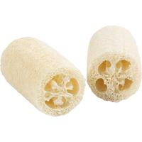 Creativ Company Natuurlijke loofah spons, l: 10 cm, d 5,5-8 cm, licht naturel, 2 stuk/ 1 doos