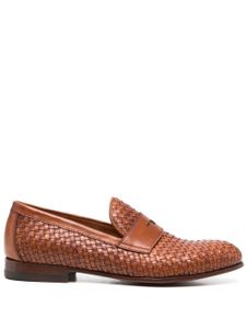 Scarosso mocassins Delfina en cuir tressé - Marron