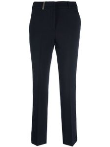 Peserico pantalon de tailleur à coupe courte - Bleu