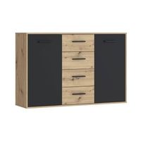 PILVI dressoir - 2 deuren + 4 laden - L 122,6 x D 34,2 x H 8