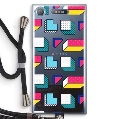 8-bit N°7: Sony Xperia XZ1 Transparant Hoesje met koord