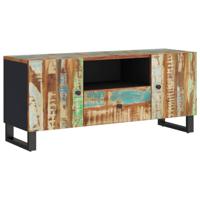 vidaXL Tv-meubel 105x33,5x46 cm massief hout gerecycled bewerkt hout - thumbnail
