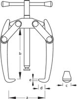 Gedore Universele trekker 2-armig - 8003760 - thumbnail