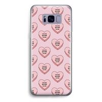 Chicks before dicks: Samsung Galaxy S8 Transparant Hoesje