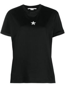 Stella McCartney t-shirt matelassé à ornements - Noir