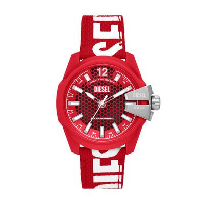 Horlogeband Diesel DZ4619 Nylon/perlon Rood 22mm