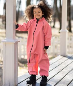 Waterproof Softshell Overall Comfy Raspberry Bodysuit