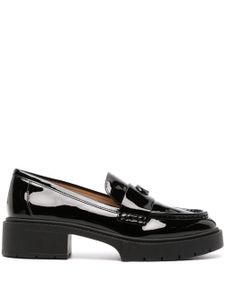 Coach mocassins Leah en cuir verni - Noir