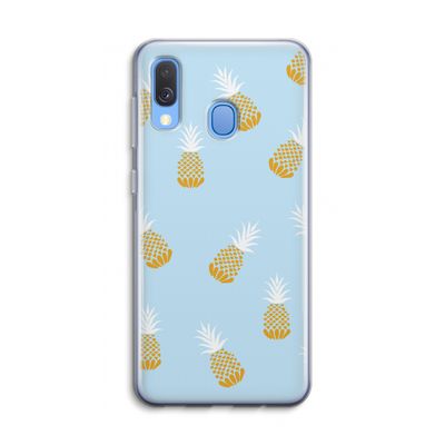 Ananasjes: Samsung Galaxy A40 Transparant Hoesje