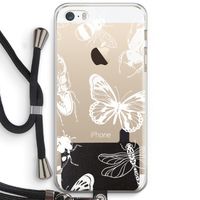 Tiny Bugs: iPhone 5 / 5S / SE Transparant Hoesje met koord