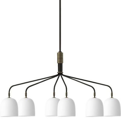 Gubi Howard Kroonluchter - 6 Arm - Wit
