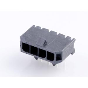 Molex 436500400 Male header, inbouw (standaard) Totaal aantal polen: 4 Rastermaat: 3 mm Inhoud: 1 stuk(s) Tray