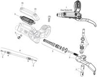 SRAM schijfrem "db6" disc brakes db6 left black