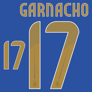 Garnacho 17 (Officiële Argentinië Away Bedrukking 2024-2025)