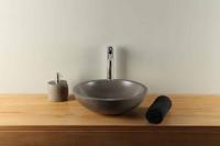 Rundwaschbecken Betonoptik dunkelgrau 40 cm B-003DG