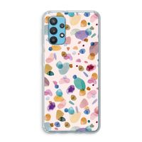 Terrazzo Memphis Pink: Samsung Galaxy A32 4G Transparant Hoesje