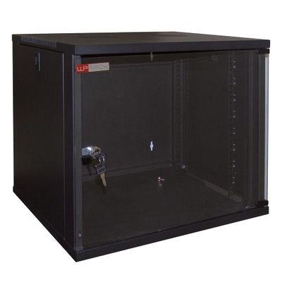 WP Rack WPN-RWA-09606-B Wandbehuizing - Glasdeur - 9 U -540x445x600mm (BxHxD) - Zwart