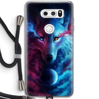 Where Light And Dark Meet: LG V30 Transparant Hoesje met koord