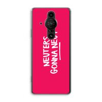 Neuters (roze): Sony Xperia Pro-I Transparant Hoesje Neuters (roze): Sony Xperia Pro-I Transparant Hoesje