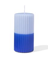 HEMA Stompkaars Ø7x13 Ribbel Blauw - 2 Stuks (blauw)