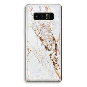 Goud marmer: Samsung Galaxy Note 8 Transparant Hoesje