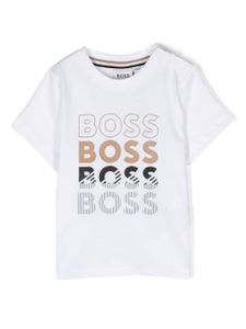 BOSS Kidswear t-shirt en coton à logo imprimé - Blanc