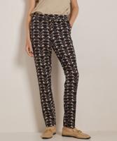 slim fit broek met all-over print slim fit broek met all-over print