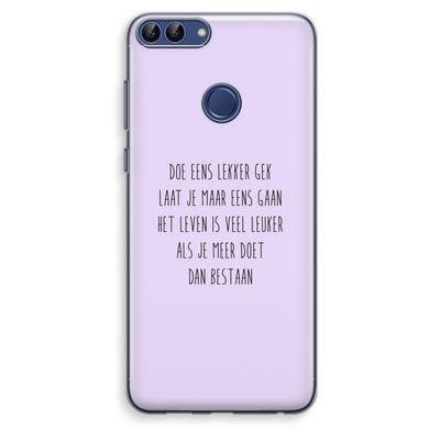 Gek: Huawei P Smart (2018) Transparant Hoesje