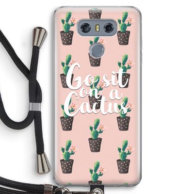 Cactus quote: LG G6 Transparant Hoesje met koord