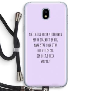 Zelfvertrouwen: Samsung Galaxy J5 (2017) Transparant Hoesje met koord