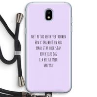 Zelfvertrouwen: Samsung Galaxy J5 (2017) Transparant Hoesje met koord