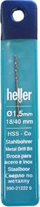 Heller metaalboor 1,5 x 40 mm HSS-Co Cobalt