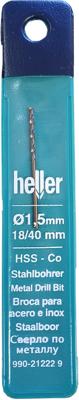 Heller metaalboor 1,5 x 40 mm HSS-Co Cobalt