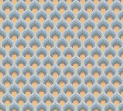 AS Creation Retro Chic - Blauw - Retro - 395383