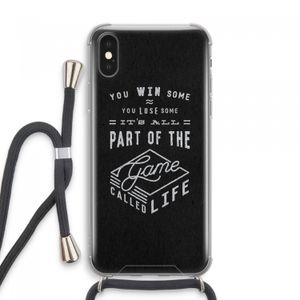 Life: iPhone XS Max Transparant Hoesje met koord