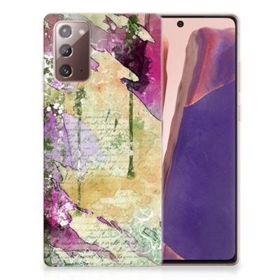 Smartphone hoesje Samsung Note 20 Letter Painting Smartphone hoesje Samsung Note 20 Letter Painting