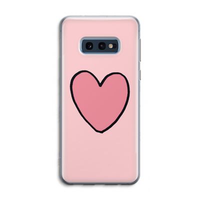 Hartje: Samsung Galaxy S10e Transparant Hoesje