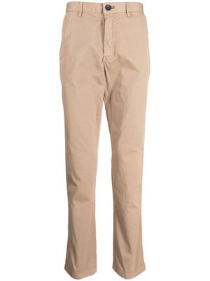 PS Paul Smith pantalon droit à taille mi-haute - Marron
