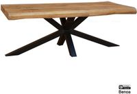 Mango Coffee Table Live Edge 120 3+3cm with Spiderleg - thumbnail