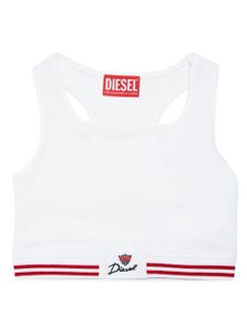 Diesel Kids haut crop Trit à dos nu - Blanc