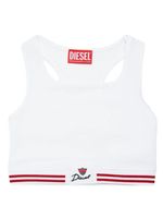 Diesel Kids haut crop Trit à dos nu - Blanc - thumbnail