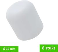Peerdop 19mm wit 8st - Deltafix